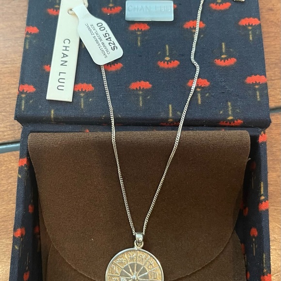 Chan Luu Sagittarius zodiac Charm w .01 diamond necklace NEW - Picture 6 of 11